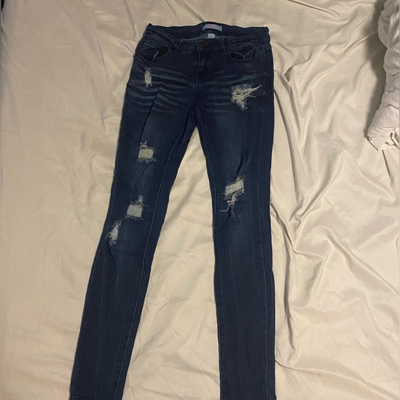 Ripped dark jeans - Picture 2 of 4